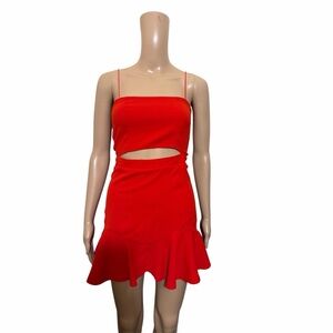 White Fox Red Mini Dress